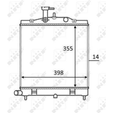 NRF | Kühler, Motorkühlung | 58528
