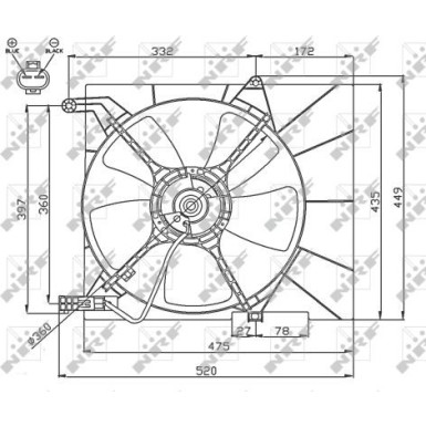 NRF | Lüfter, Motorkühlung | 47751