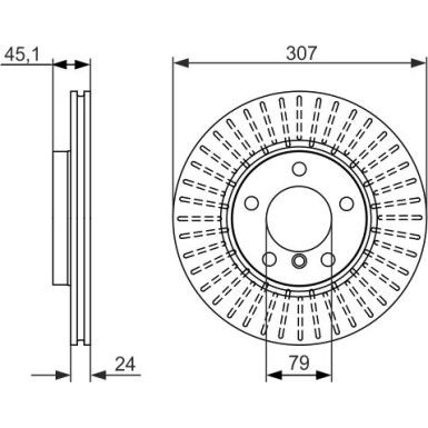 BOSCH | Bremsscheibe | 0 986 479 726