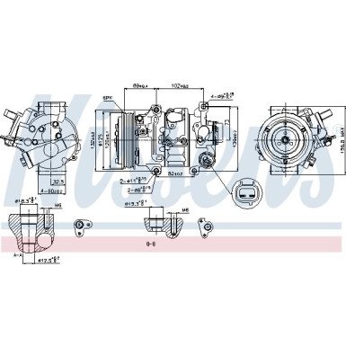 Nissens | Kompressor, Klimaanlage | 89314