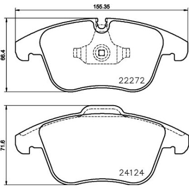 Brembo | Bremsbelagsatz, Scheibenbremse | P 36 030