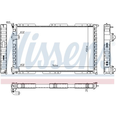 Nissens | Kühler, Motorkühlung | 63922