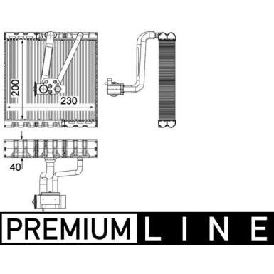 Mahle | Verdampfer, Klimaanlage | AE 93 000P