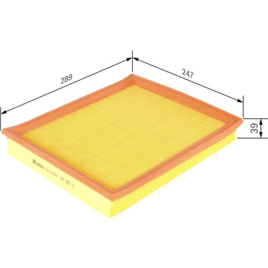 BOSCH F 026 400 004 Luftfilter