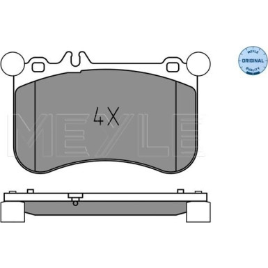 Meyle | Bremsbelagsatz, Scheibenbremse | 025 252 1917
