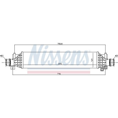 Nissens | Ladeluftkühler | 96375