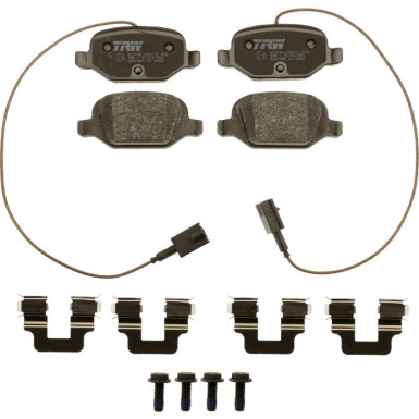 TRW | Bremsbelagsatz, Scheibenbremse | GDB1894