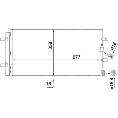 Mahle | Kondensator, Klimaanlage | AC 102 000S