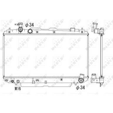NRF | Kühler, Motorkühlung | 53324