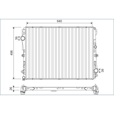 Valeo | Kühler, Motorkühlung | 701141