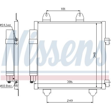 Nissens | Kondensator, Klimaanlage | 94891