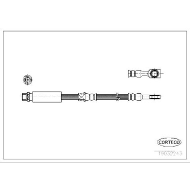 Corteco | Bremsschlauch | 19032243