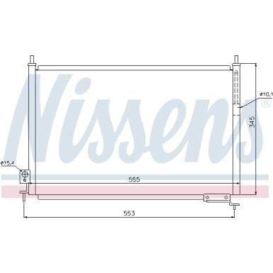 Nissens | Kondensator, Klimaanlage | 940008