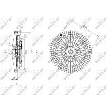 NRF | Kupplung, Kühlerlüfter | 49583