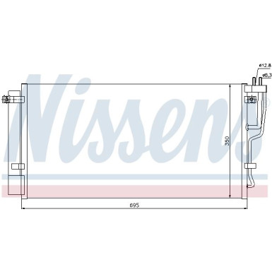 Nissens | Kondensator, Klimaanlage | 94992