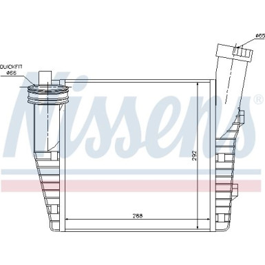 Nissens | Ladeluftkühler | 96687