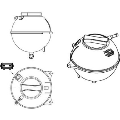 NRF | Ausgleichsbehälter, Kühlmittel | 454039
