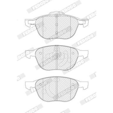 Ferodo | Bremsbelagsatz, Scheibenbremse | FDB4319