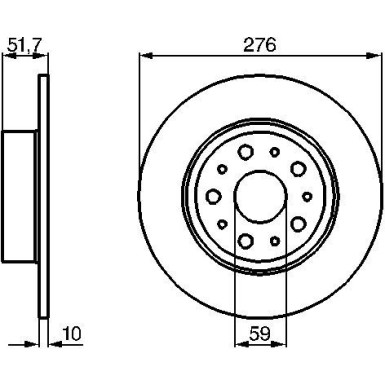 BOSCH | Bremsscheibe | 0 986 478 463