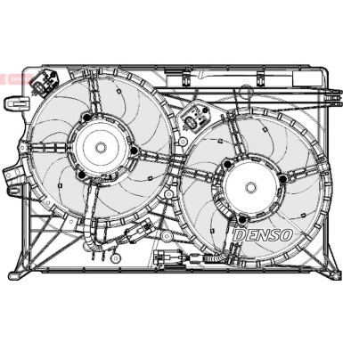 Denso | Lüfter, Motorkühlung | DER09075