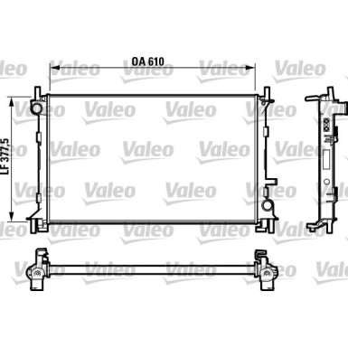 Valeo | Kühler, Motorkühlung | 732732