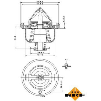 NRF | Thermostat, Kühlmittel | 725053