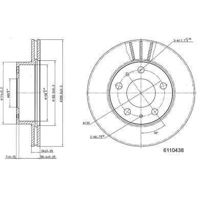 Metzger | Bremsscheibe | 6110438