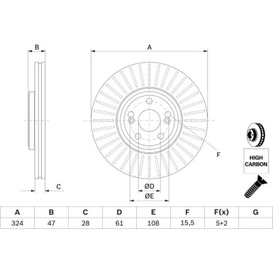 BOSCH | Bremsscheibe | 0 986 479 565