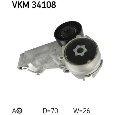 SKF | Spannrolle, Keilrippenriemen | VKM 34108