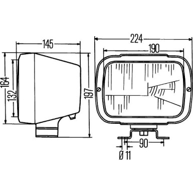 Hella | Hauptscheinwerfer | 1AE 004 234-001