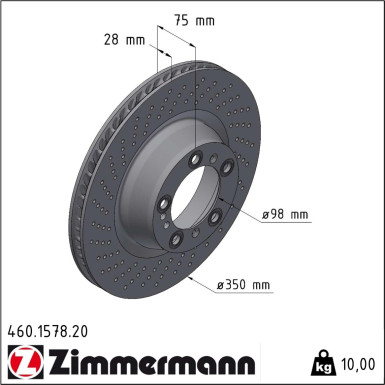 Zimmermann | Bremsscheibe | 460.1578.20