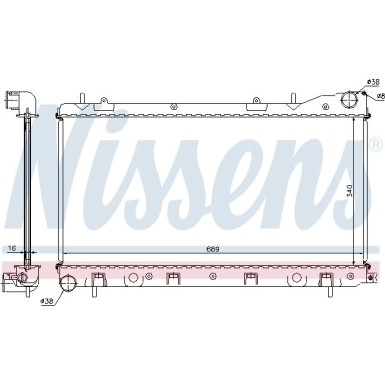 Nissens | Kühler, Motorkühlung | 67706A