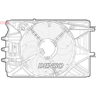 Denso | Lüfter, Motorkühlung | DER09070