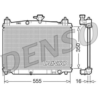 Denso | Kühler, Motorkühlung | DRM44016 Denso | Kühler, Motorkühlung | DRM44016
