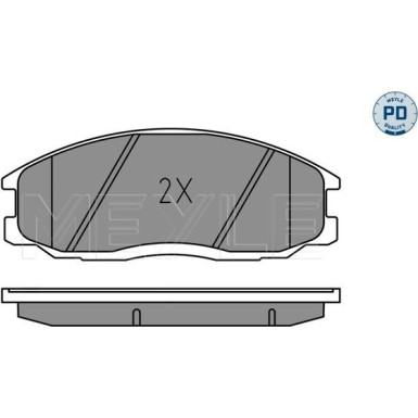 Meyle | Bremsbelagsatz, Scheibenbremse | 025 235 6916/PD