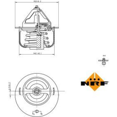 NRF | Thermostat, Kühlmittel | 725057