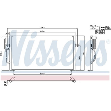 Nissens | Kondensator, Klimaanlage | 94305