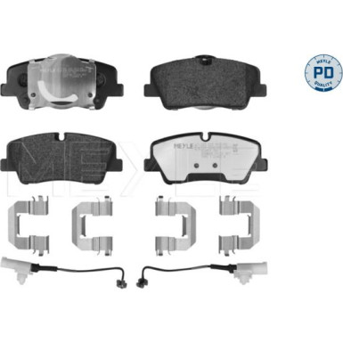 Meyle | Bremsbelagsatz, Scheibenbremse | 025 223 7017/PD
