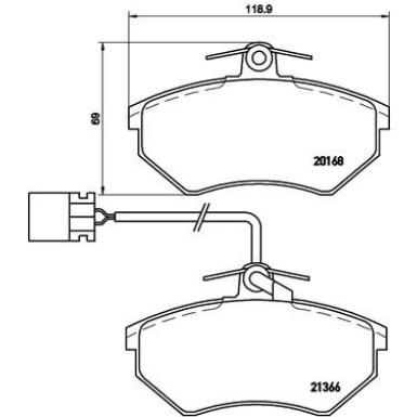 Brembo | Bremsbelagsatz, Scheibenbremse | P 85 034