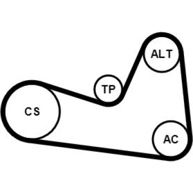 ContiTech | Keilrippenriemensatz | 6PK1200K1