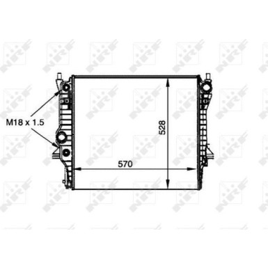 NRF | Kühler, Motorkühlung | 53805