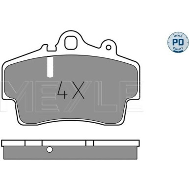 Meyle | Bremsbelagsatz, Scheibenbremse | 025 219 3716/PD