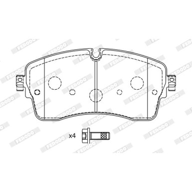 Ferodo | Bremsbelagsatz, Scheibenbremse | FDB5221