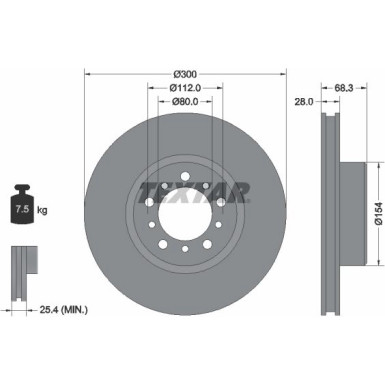 Textar | Bremsscheibe | 92032500