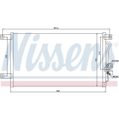 Nissens | Kondensator, Klimaanlage | 94790