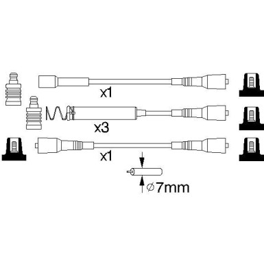 BOSCH | Zündleitungssatz | 0 986 356 850