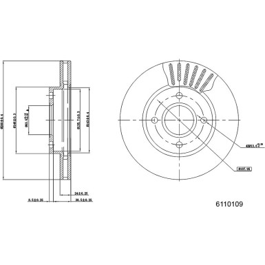 Metzger | Bremsscheibe | 6110109