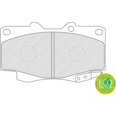 Ferodo | Bremsbelagsatz, Scheibenbremse | FDB1852