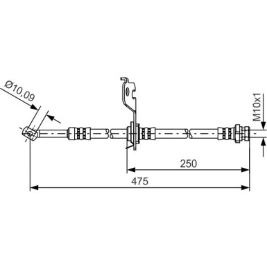 BOSCH | Bremsschlauch | 1 987 481 392