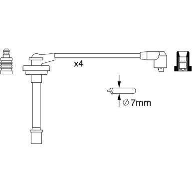 BOSCH | Zündleitungssatz | 0 986 357 278